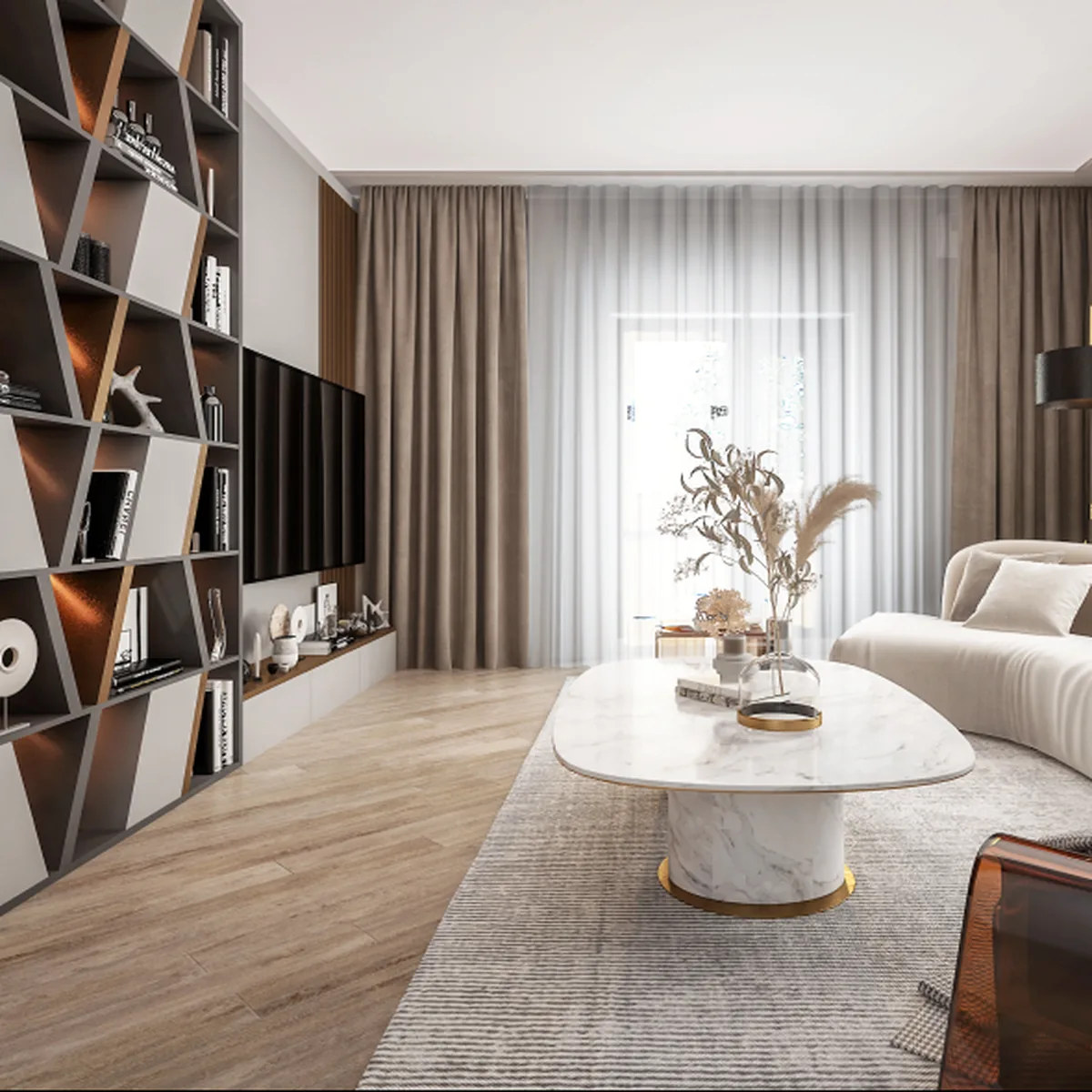 Cortina North - randare interioara apartament premium